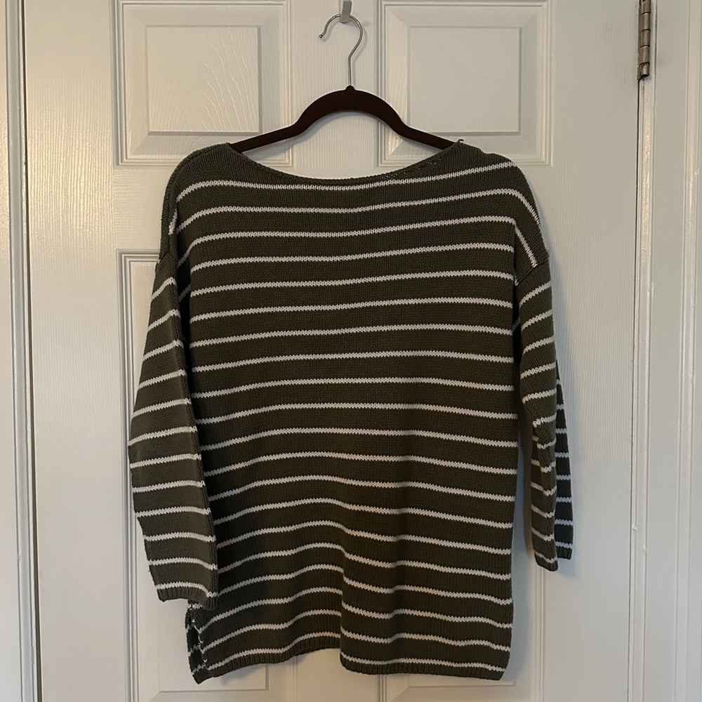 LOFT Outlet Stripes Pullover Sweater